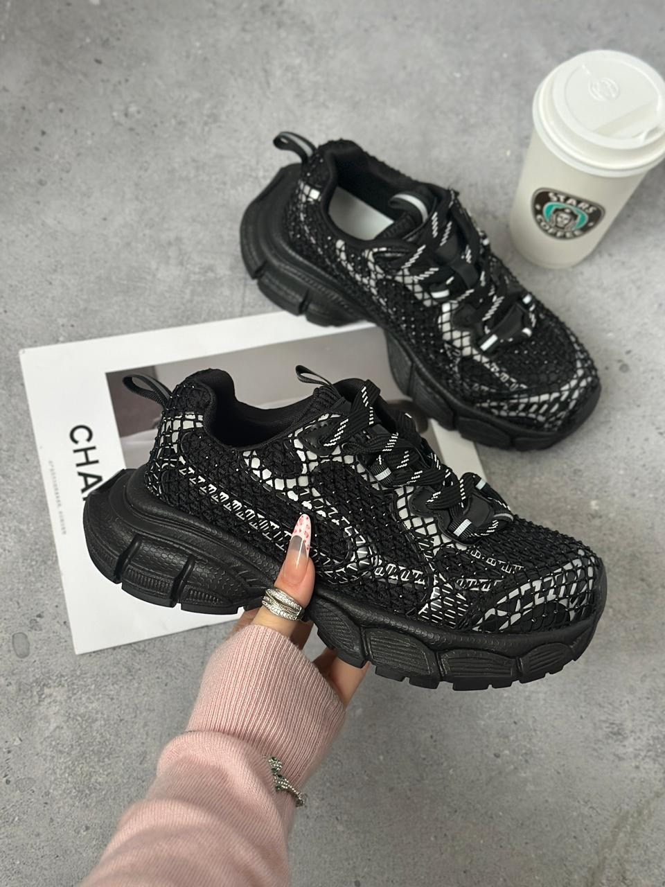 кроссовки женскиe,,модные кроссовки,массивные кроссовки женские,кроссовки женские модные черные