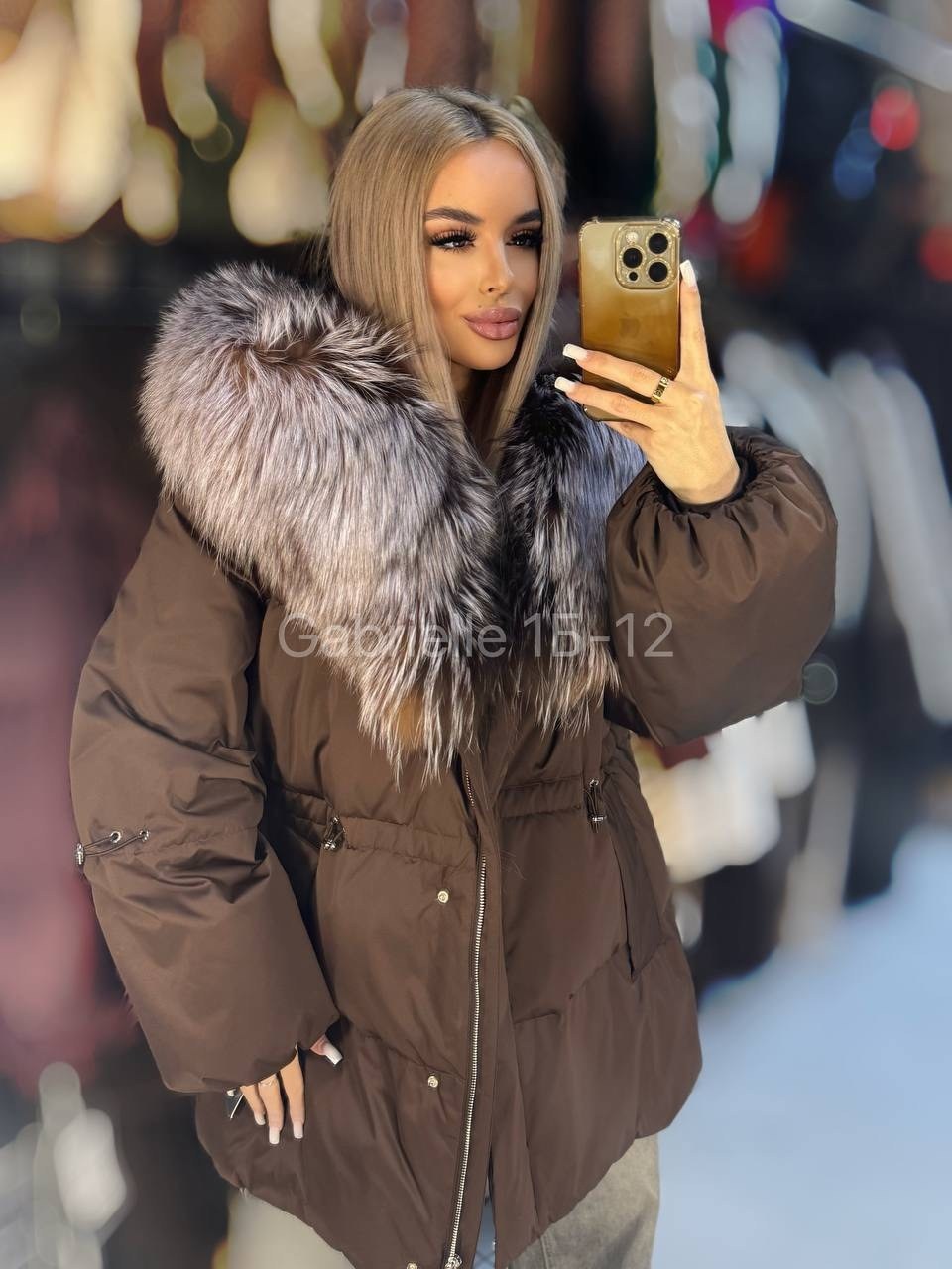 зимний пуховик с натуральным мехом и капюшоном mexrussi,пуховик с мехом,пуховик с натуральным мехом,пуховик женский,пуховик