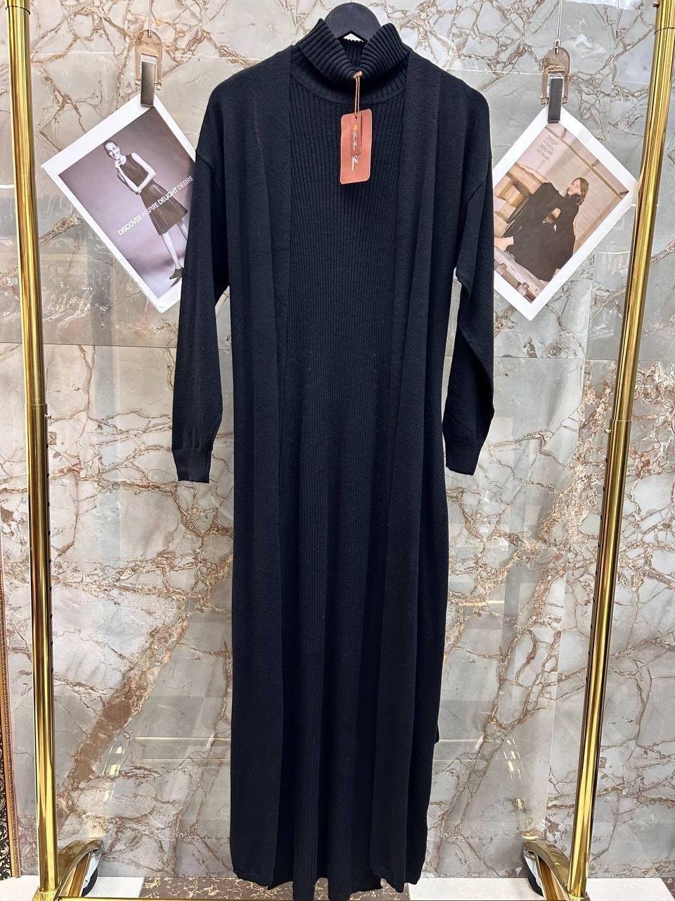 трикотажное платье,длинное трикотажное платье,шерстяное платье,платье свободное,женское платье