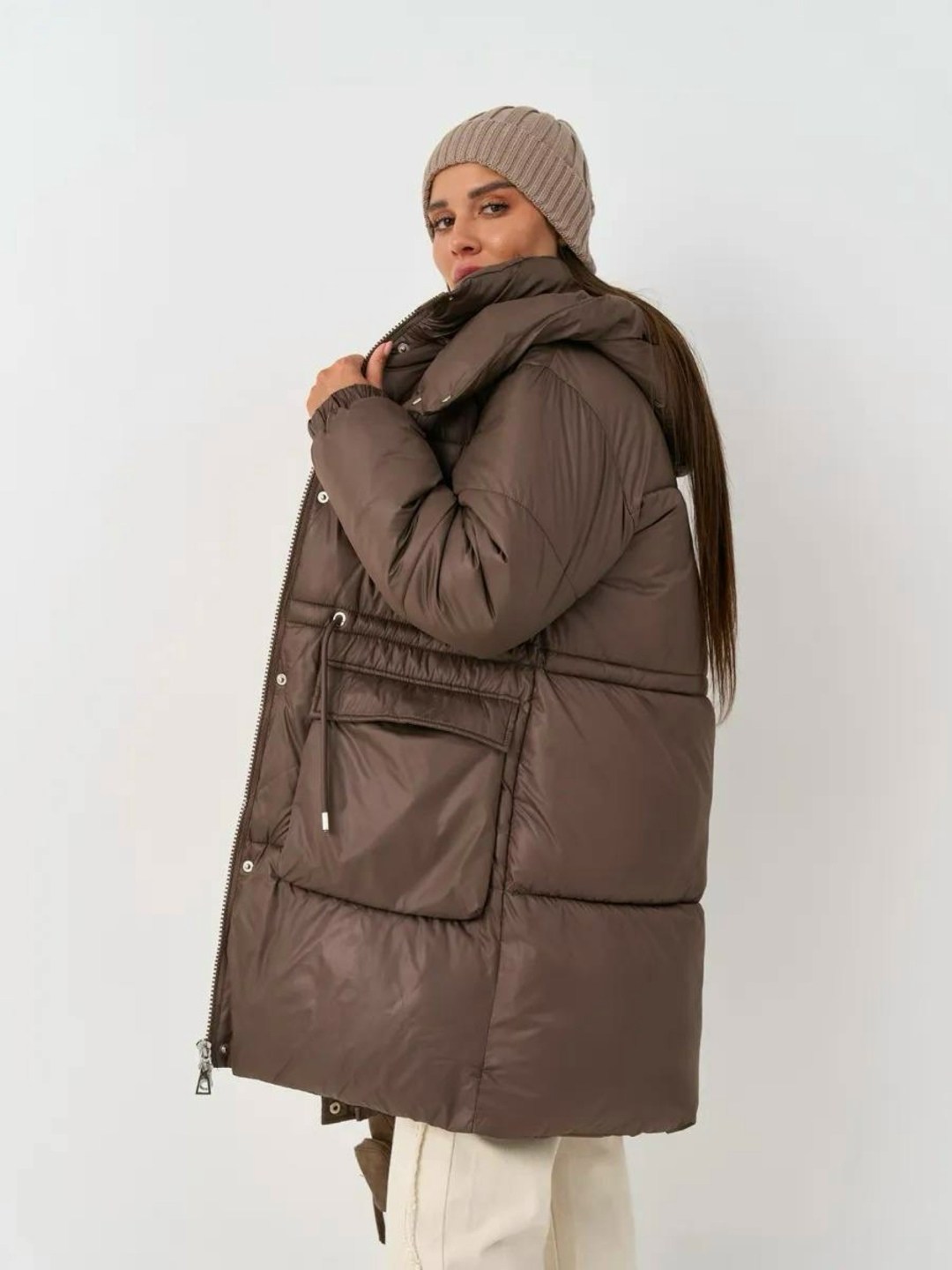 зимняя куртка длинная с капюшоном soname studio 505349463,овертайм пуховик из плащевки 11921 арт. 48997 цвет: кофе темный,зимняя куртка с капюшоном оверсайз soname 258074396,пуховик,пуховик женский