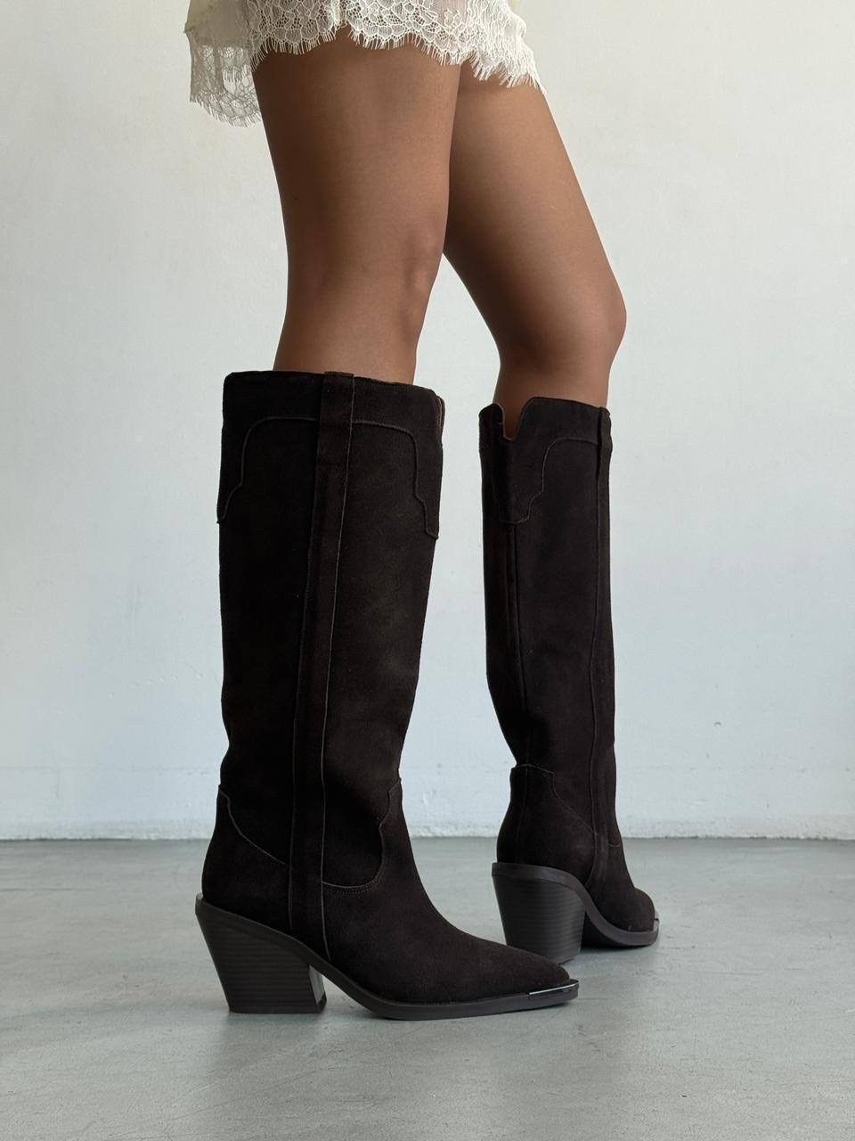 сапоги казаки женские высокие натуральная замша демисезонные,высокие сапоги казаки для женщин из натуральной замши,сапоги казаки,замшевые натуральные сапоги казаки на каблуке демисезонные,сапоги казак