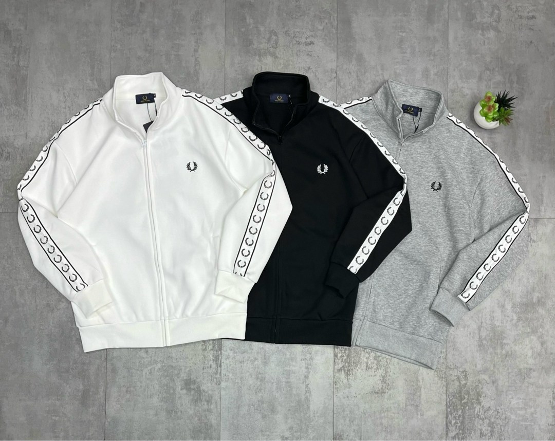мужская кофта,fred perry олимпийка с лампасами,олимпийка фред перри белая,кофта fred perry,кофта для мужчин