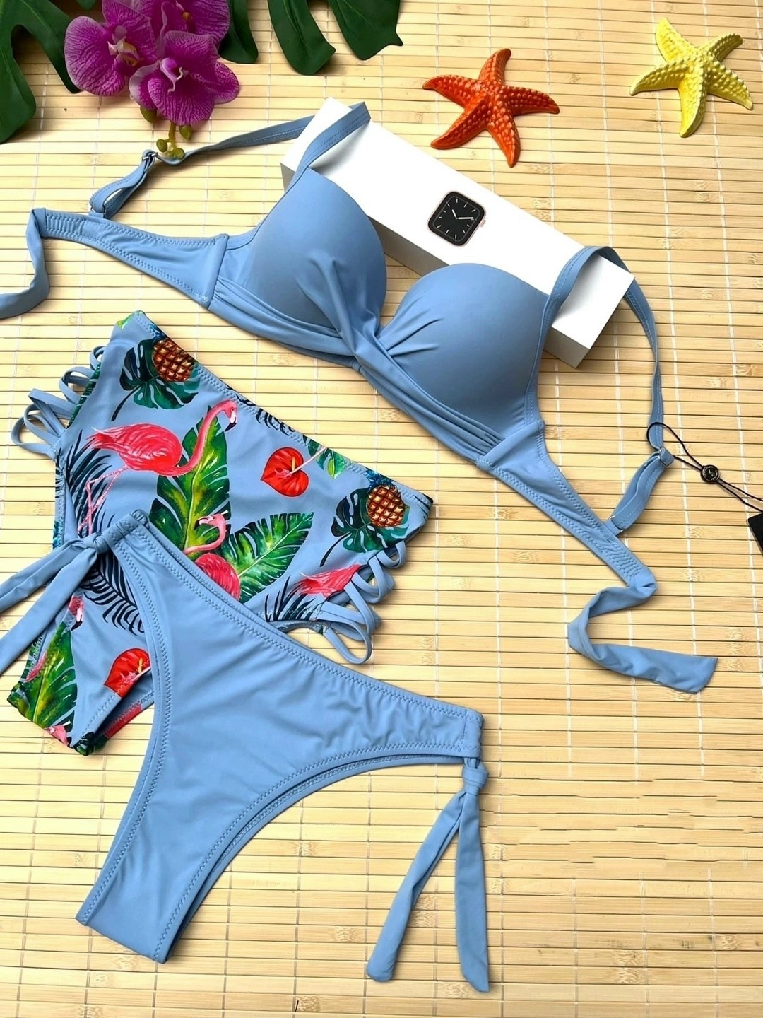 купальник тройка,купальники раздельные,женские купальники,купальник,купальник женский с двумя плавками