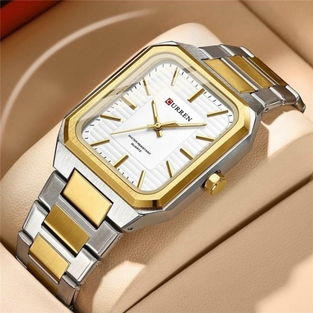 мужские прямоугольные водонепроницаемые часы curren,curren новые прямоугольные деловые часы для мужчин 2025,часы наручные curren мужские кварцевые,мужские кварцевые наручные часы,мужские кварцевые час