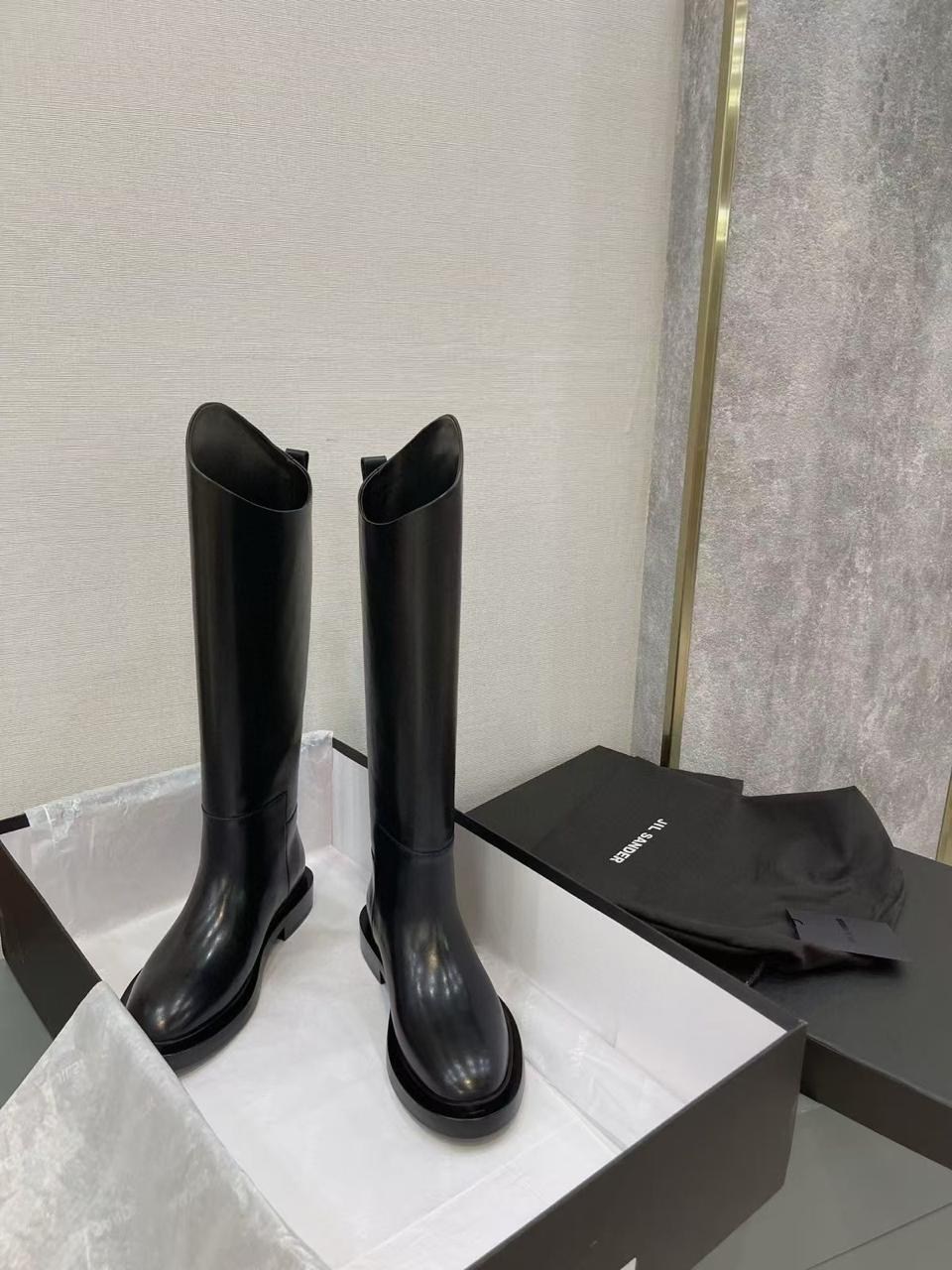 женские сапоги,сапоги высокие,jil sander сапоги,кожаные сапоги,кожаные женские сапоги