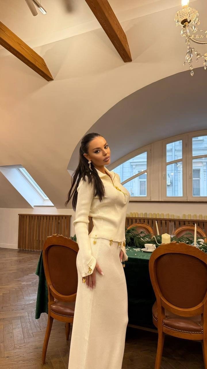 костюм женский с юбкой трикотажный best mood 255200880,костюм женский,трикотажный костюм,костюм вязанный кашемир,костюм трикотажный с юбкой emberens 250463878