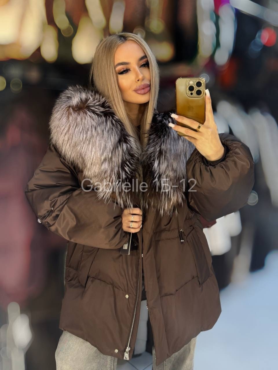 зимний пуховик с натуральным мехом и капюшоном mexrussi,пуховик с мехом,пуховик с натуральным мехом,пуховик женский,пуховик