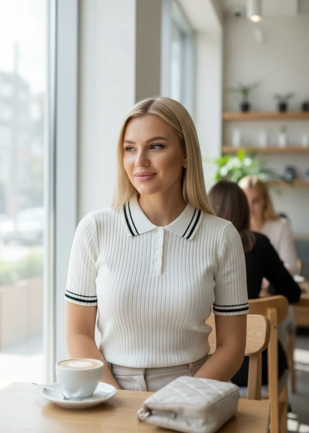 трикотажный свитер,джемпер,джемпера женские,джемпер vilatte,свитер поло