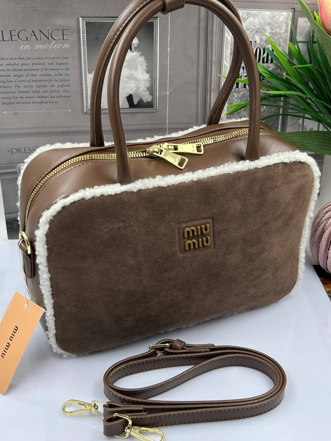 сумка женская,сумка тоут miu miu с мехом,сумка miu miu,сумочки,сумка женская черная