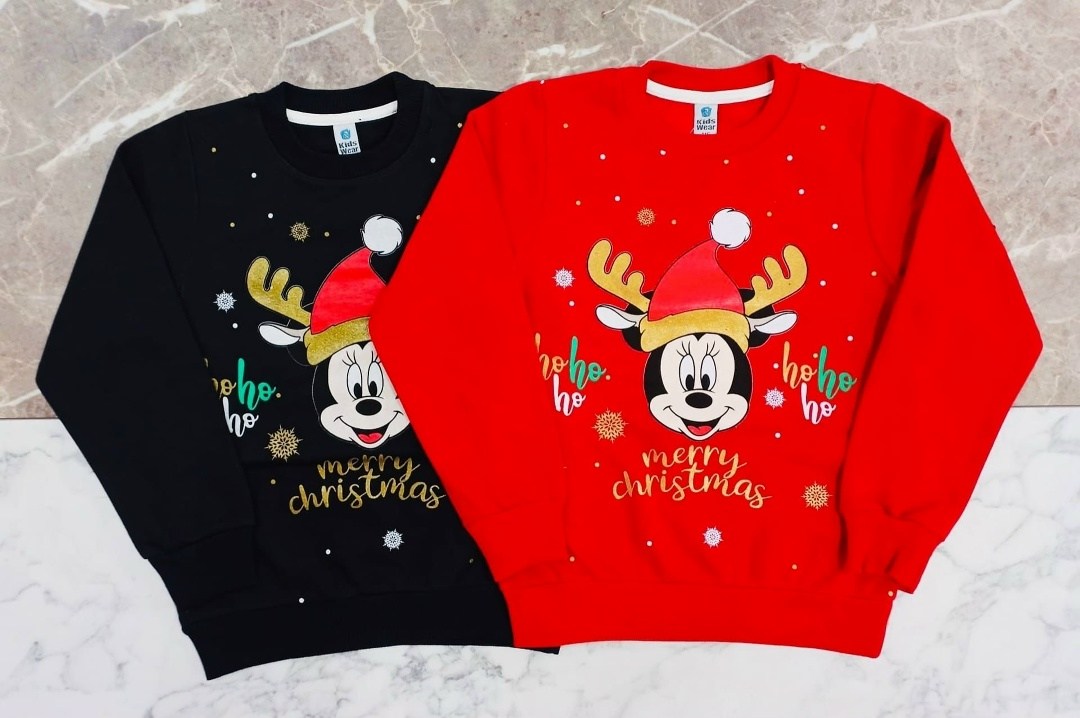 свитшот новогодний,детская новогодняя кофта,mickey mouse christmas sweatshirt,новогодняя кофта для девочки,рождественские свитера