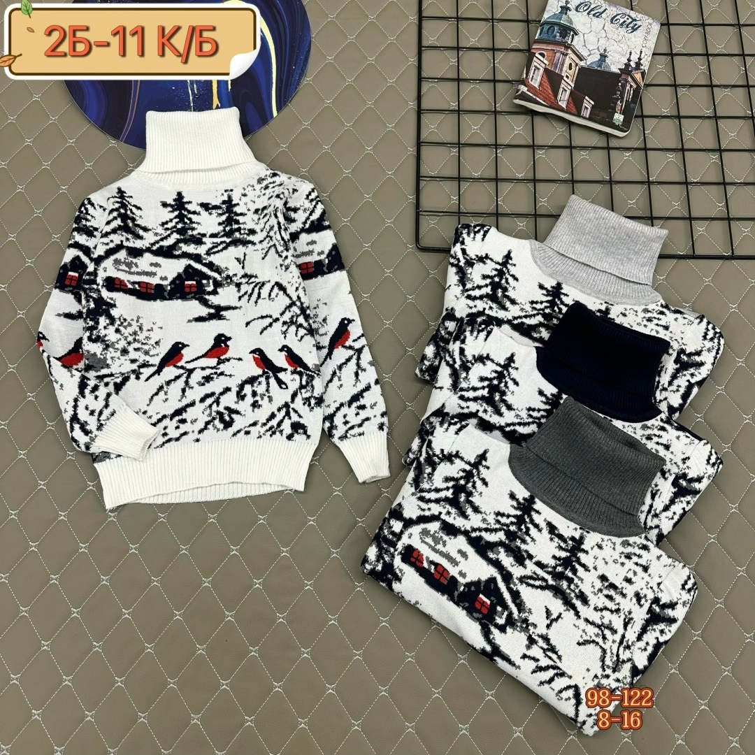 детский свитер с оленями и домиками для мальчиков pulltonic,свитер pulltonic,детский свитер с оленями,свитера для мальчик,свитер с оленями и домиками pulltonic
