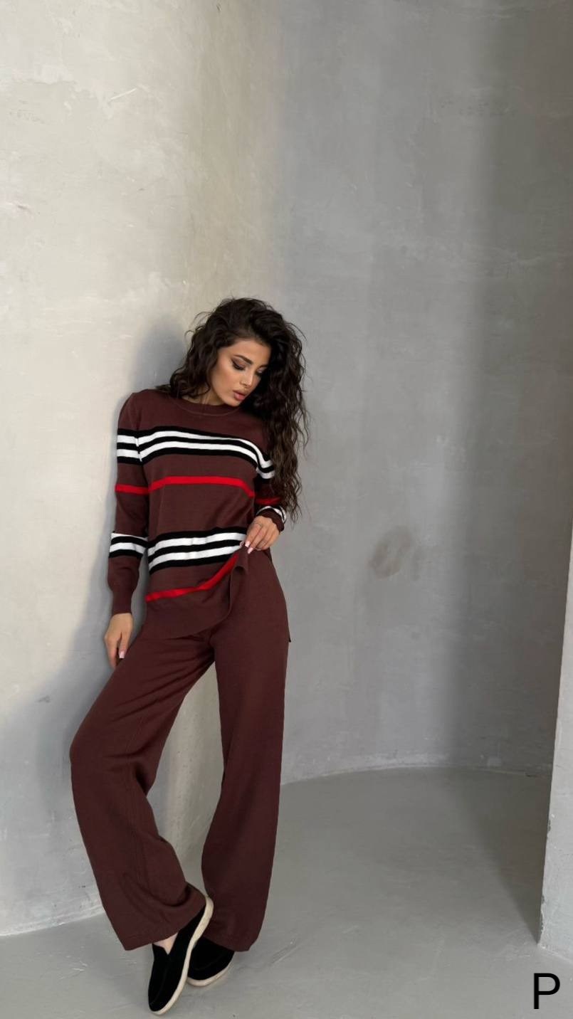 трикотажные костюмы,трикотажный костюм с брюками и кофтой в полоску aisha comfort,вязаные костюмы,женский трикотажный костюм,трикотажный костюм брюками