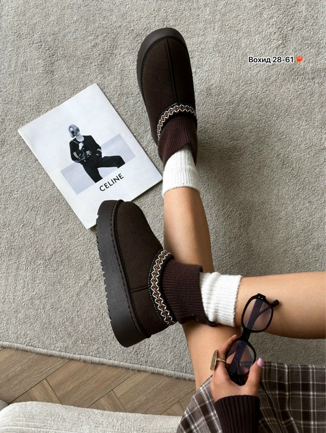 женская,угги женские,угги короткие женские на толстой подошве,угги зимние без пятки ugg 269105790,угги