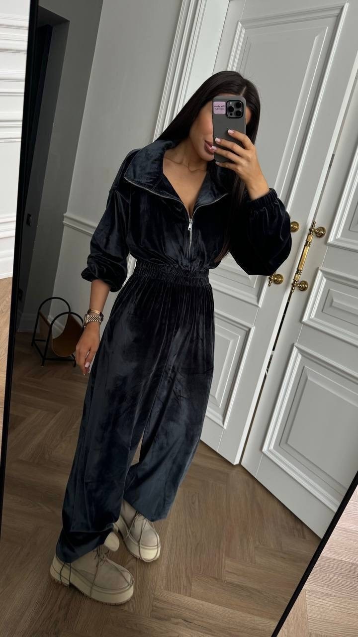 женский комбинезон велюровый,велюровый комбинезон,велюровый спортивный костюм,велюровый спортивный костюм женски,комбинезон женский велюровый р.44-46