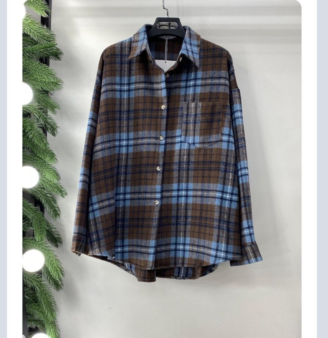 женская рубашка в клетку оверсайз,фланелевая рубашка в клетку женская,женская теплая рубашка в клетку оверсайз,женская рубашка в клетку,теплые рубашки женские в клетку