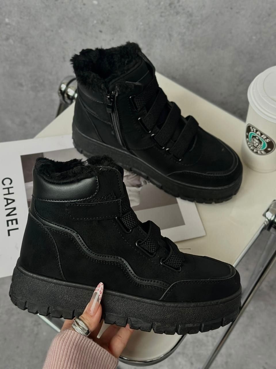 ,зимняя ,зимние ботинки женские,женская зимняя ,зимние кроссовки с подошвой