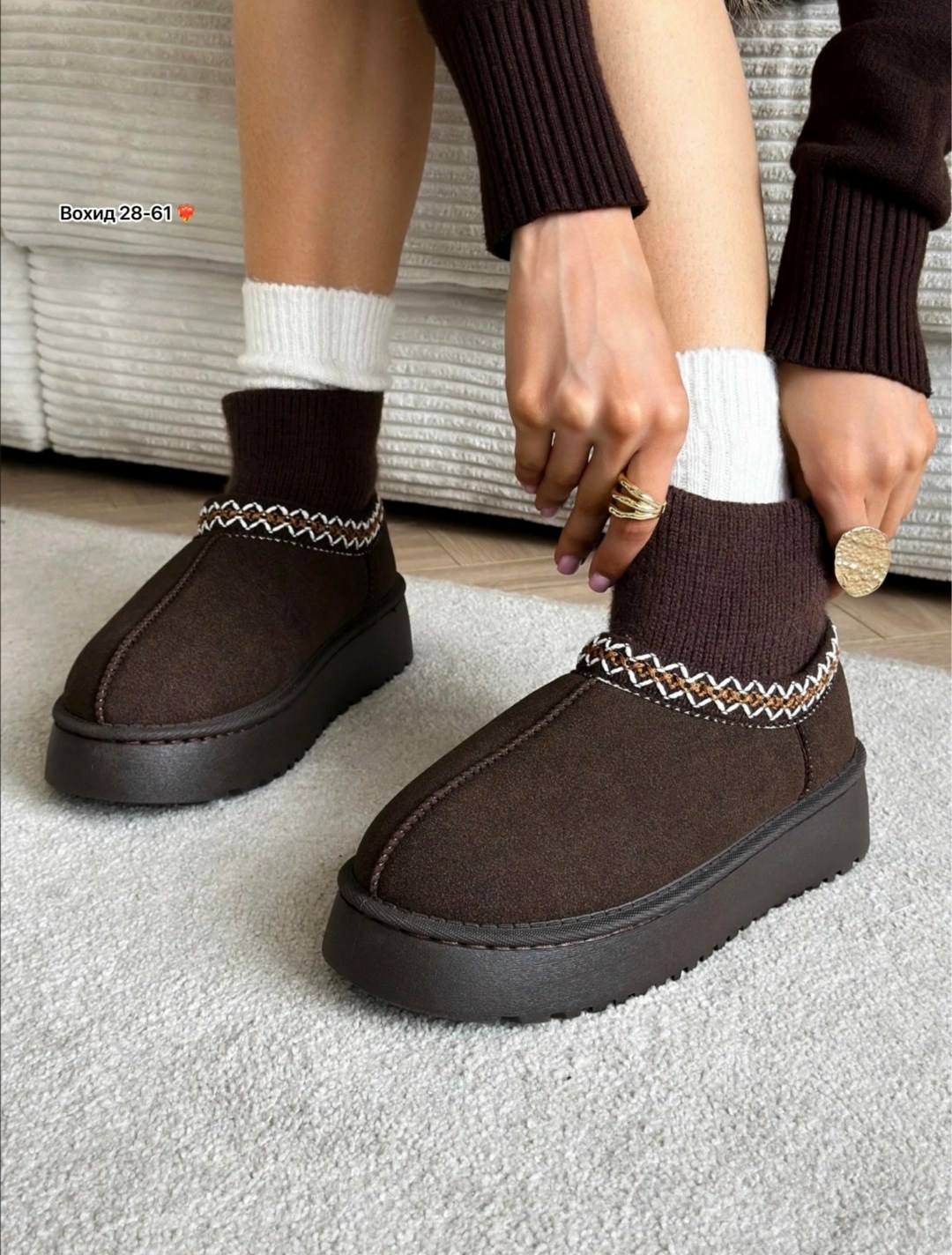 женская,угги женские,угги короткие женские на толстой подошве,угги зимние без пятки ugg 269105790,угги