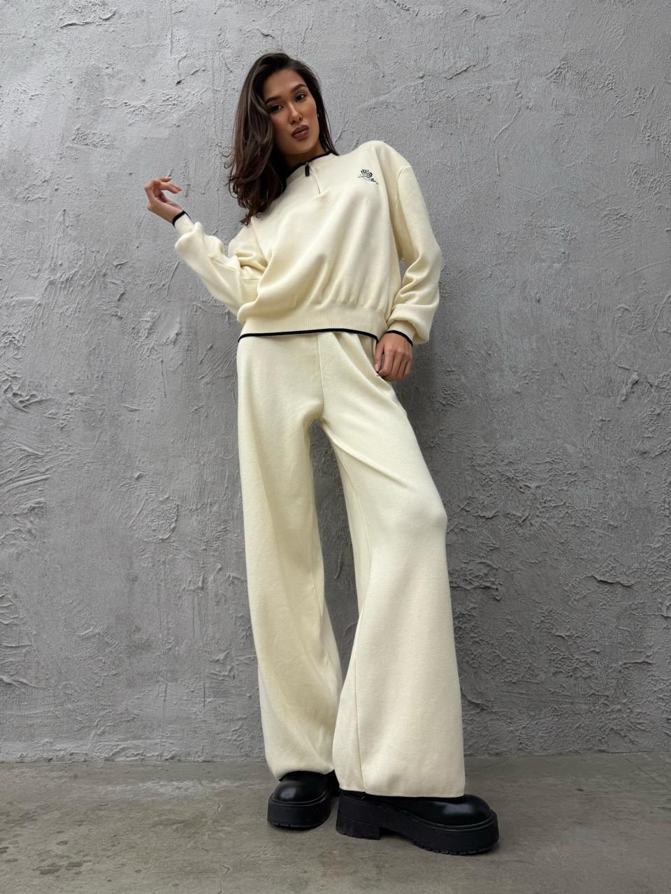 костюм вязаный трикотажный теплый с брюками eva coosh,брючный костюм,костюм вязаный трикотажный теплый с брюками eva coosh 337123310,трикотажный костюм с брюками,трикотажный костюм