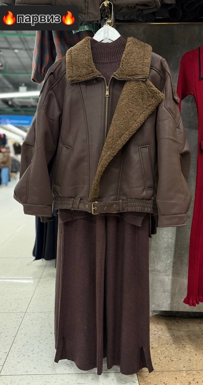 женская дубленка,укороченная дубленка,кожаная куртка,дубленка косуха,дубленка оверсайз авиатор удлиненная zhukova lux