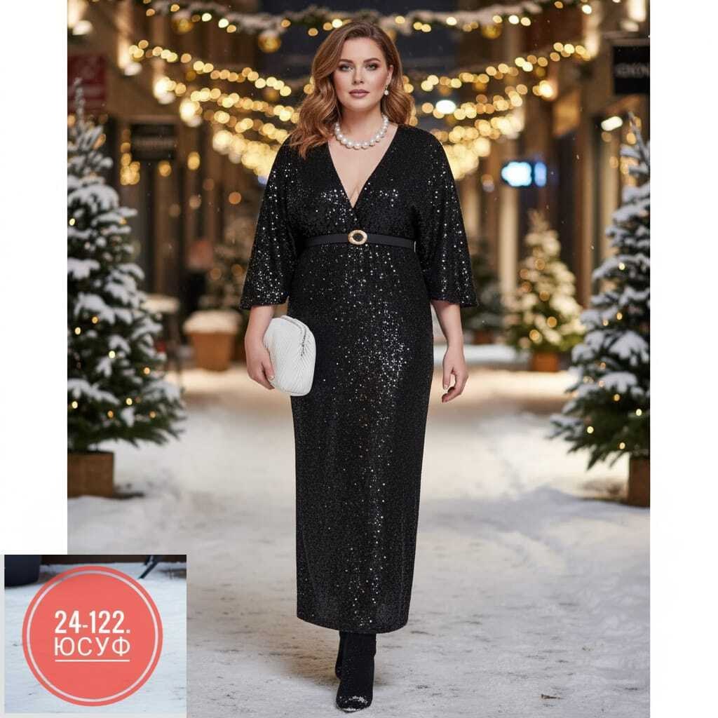 платье на запах вечернее нарядное с пайетками на новый год eva davidova,вечернее платье с пайетками invite 4087 серый размер 50-58,нарядное платье,платье на запах вечернее нарядное с пайетками eva dav