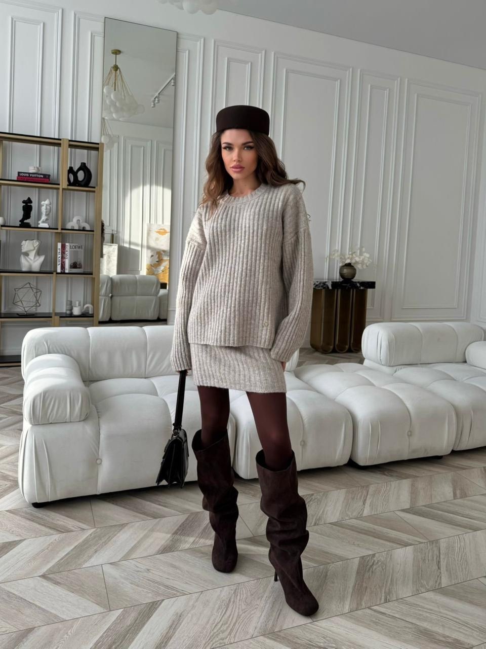 свитер оверсайз женский,платье свитер,вязаное платье,платье-свитер оверсайз,свитер-туника