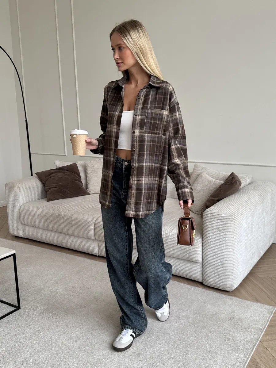 женская рубашка в клетку оверсайз,фланелевая рубашка оверсайз в клетку,рубашка в клетку оверсайз удлиненная,рубашка оверсайз в клетку,рубашка в клетку женская