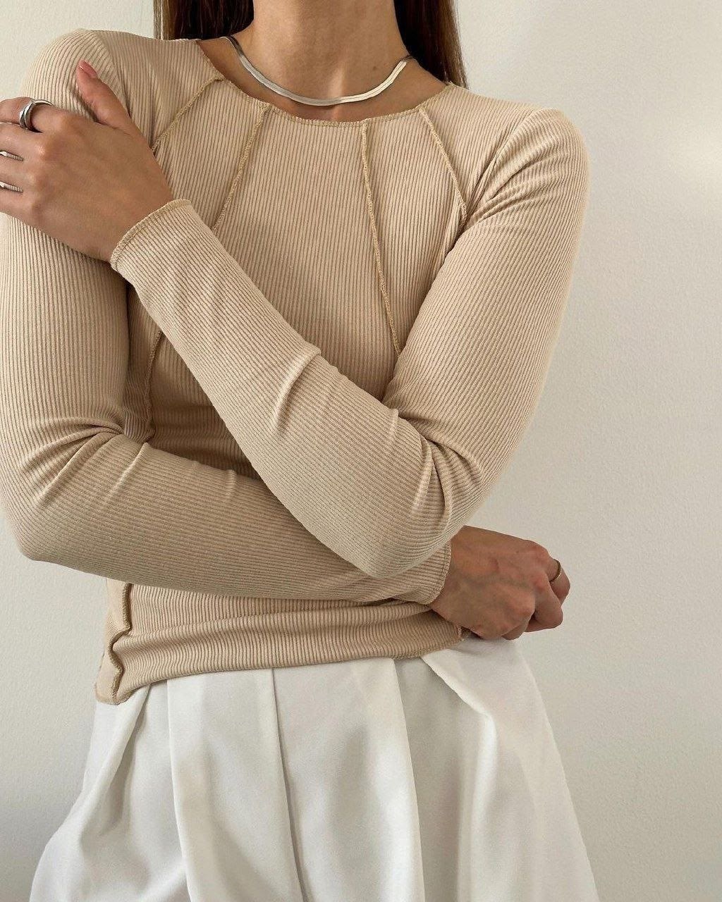 лонгслив женский бежевый,кофта лапша женская,кофта лапша,бежевый джемпер,кофта бежевая