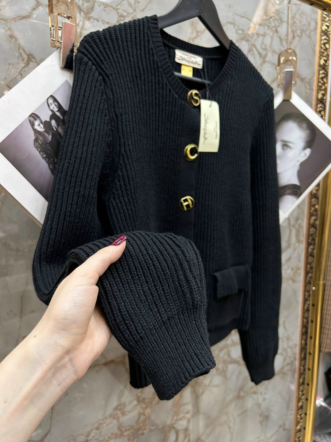 кардиган luisa spagnoli черный,кардиган,модели кардиган,вязаные кардиганы,кардиган на пуговицах