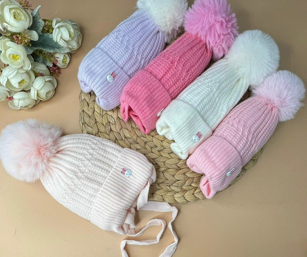 шапка вязаная,детская шапка,комплект шапки,шапки оптом,шапка вязаная детская