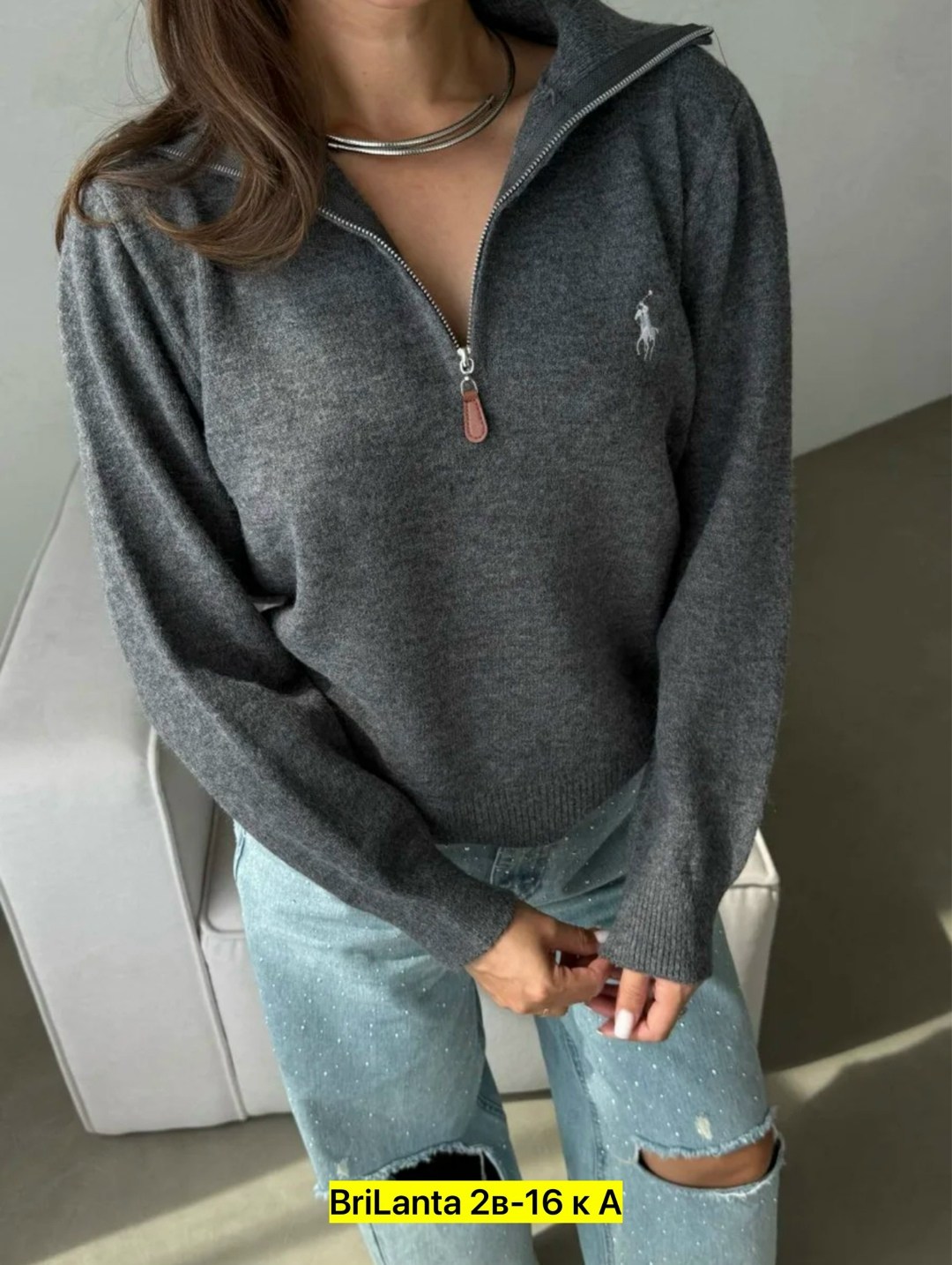 женская кофта,женская кофта с воротником на молнии,свитер с воротником на молнии,джемпер женский поло,универсальный свитер с воротником на молнии