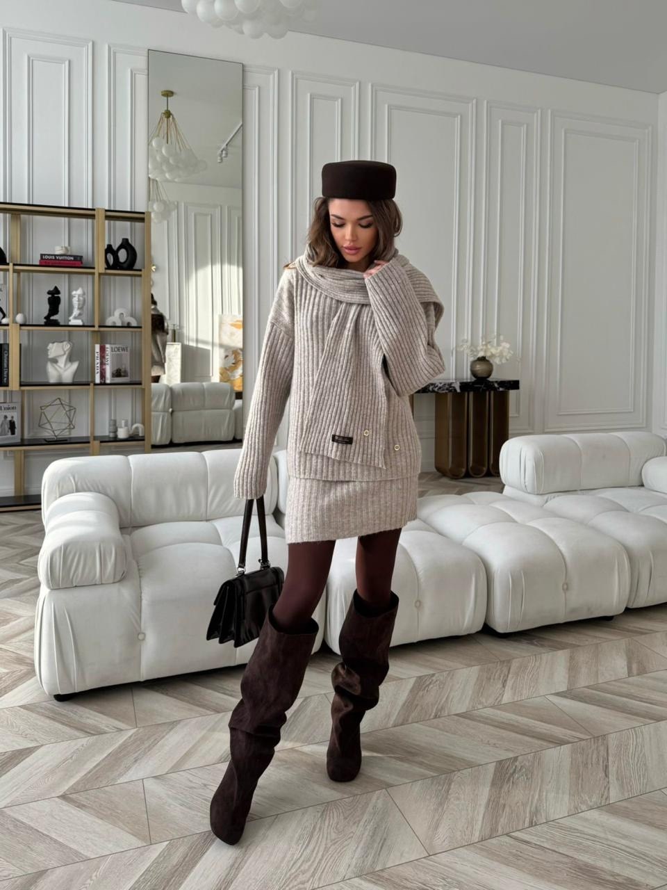 свитер оверсайз женский,платье свитер,вязаное платье,платье-свитер оверсайз,свитер-туника