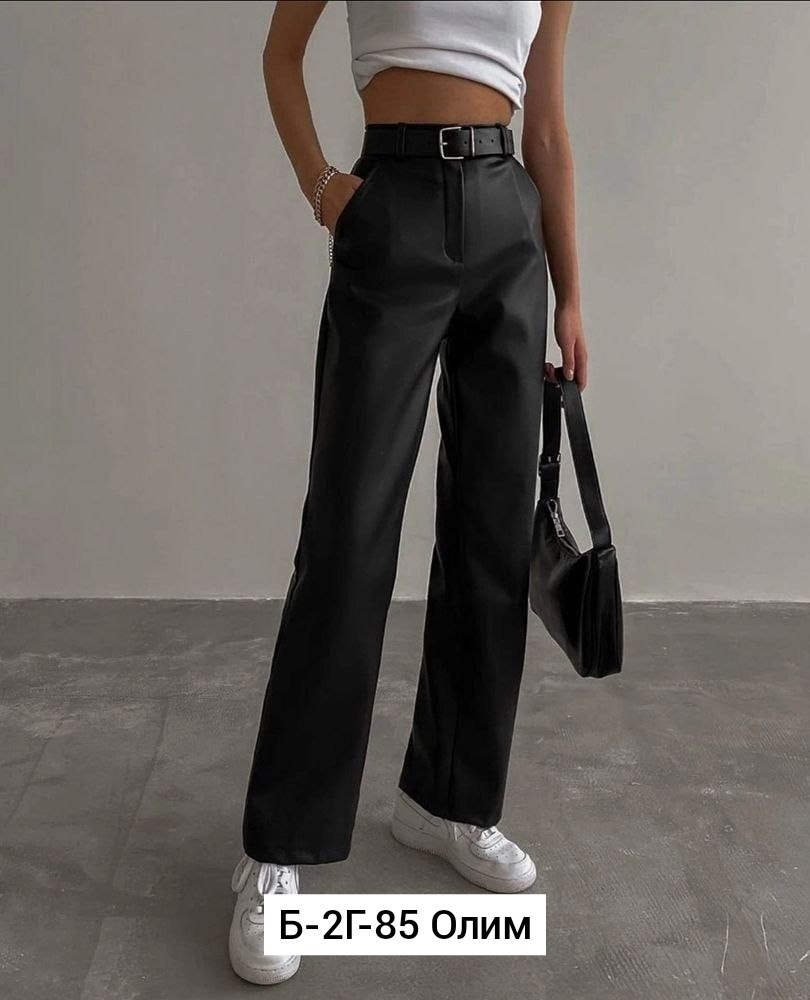 прямые брюки из экокожи,брюки палаццо из экокожи,женские брюки 5005 клеш экокожа черные,брюки из экокожи,палаццо кожаные брюки