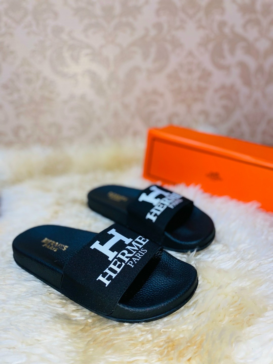 ,шлепки эрмес,шлепки эрмес оран,шлепки хермес оран,эрмес шлепки женские