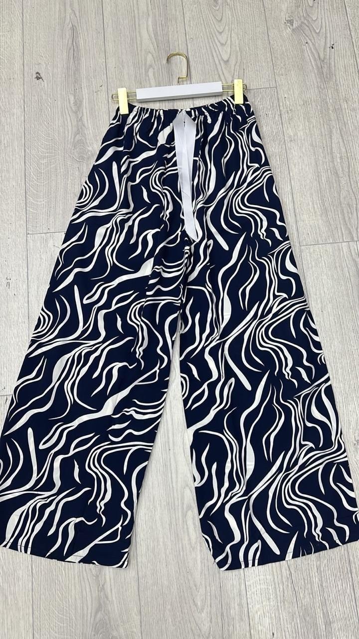 женские летние брюки,брюки палаццо цветочный принт,брюки летние палаццо,летние шифоновые брюки,брюки домашние палаццо