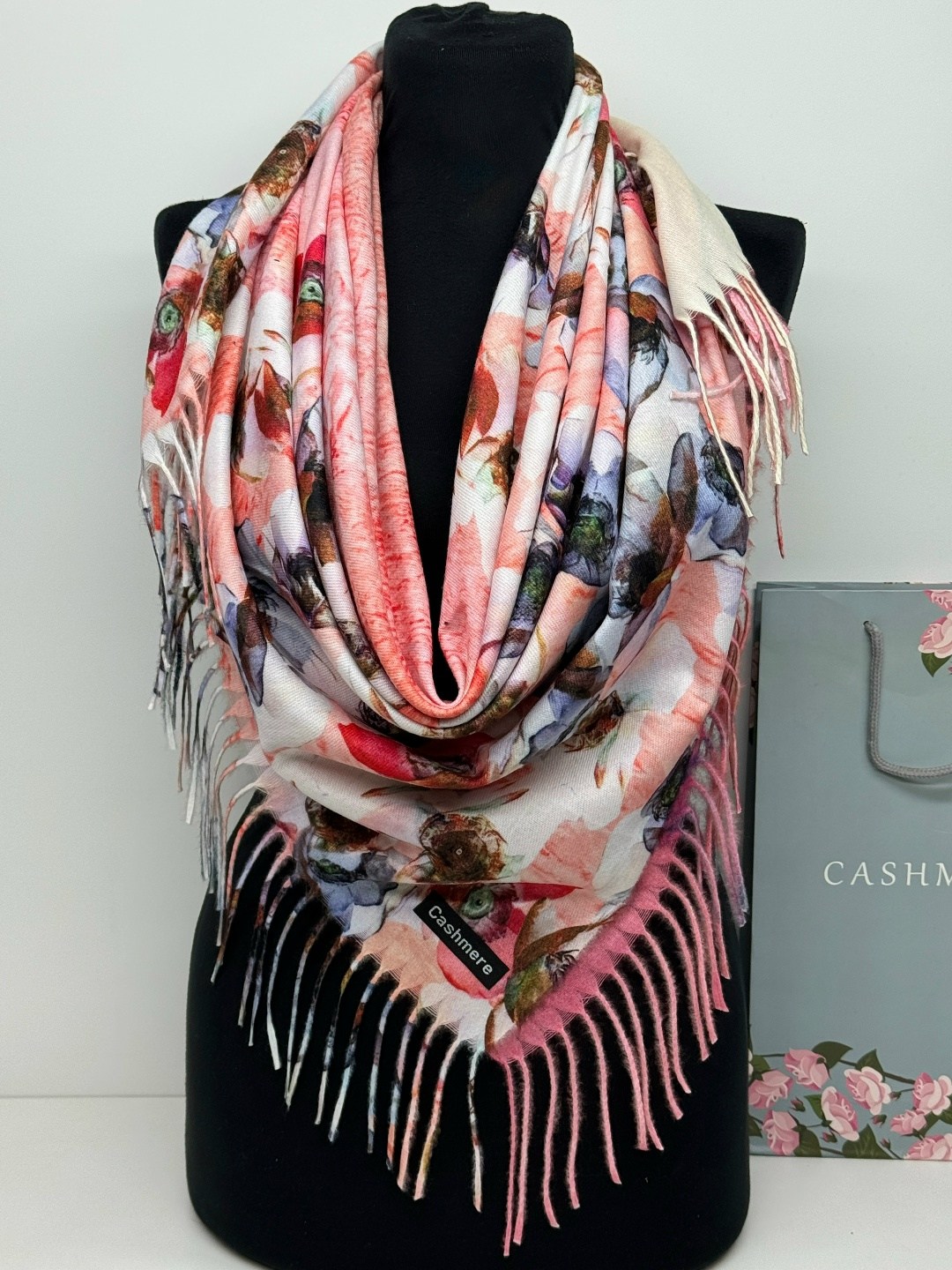 платок теплый двухсторонний,кашемировый платок,платки теплые,палантин женские,платки двусторонняя