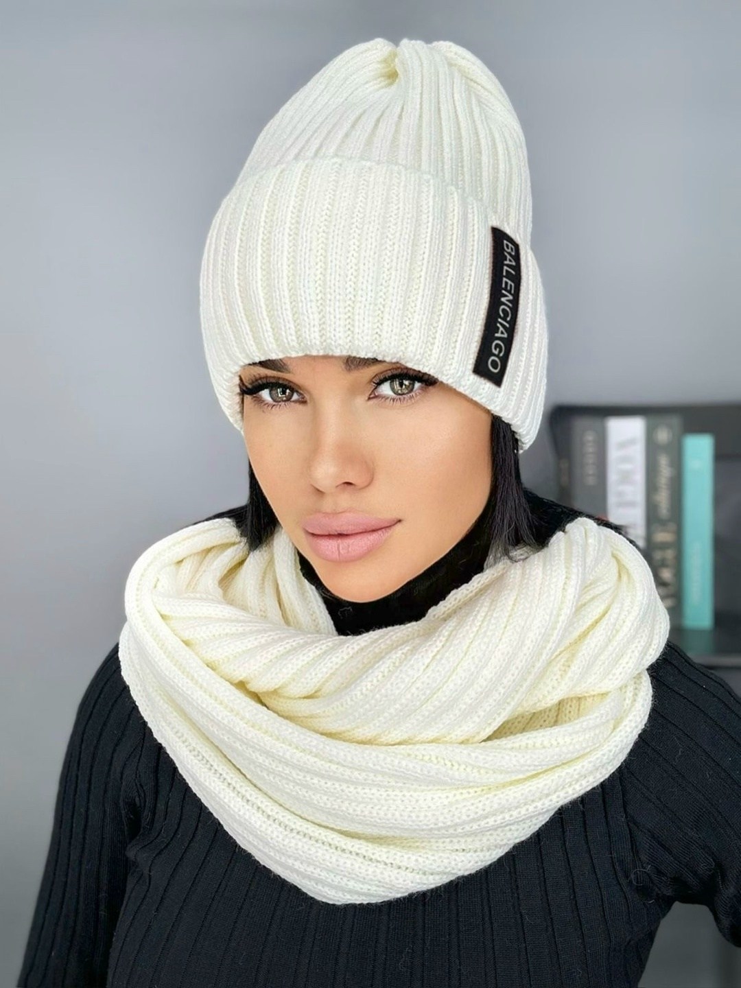 комплект шапка шарф,комплект женский шапка,шапка и снуд,женская шапка,комплект шапки