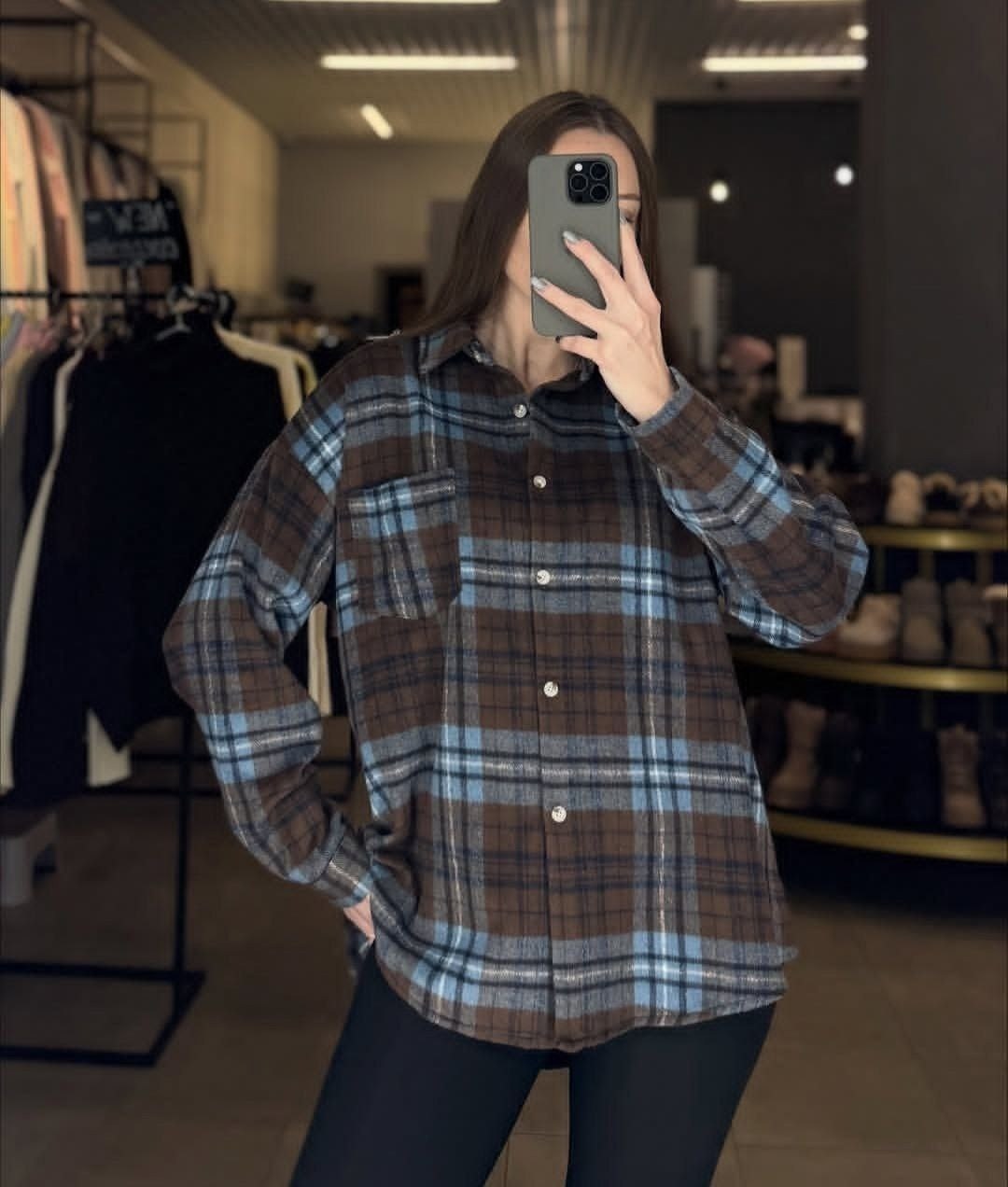 женская рубашка в клетку оверсайз,фланелевая рубашка в клетку женская,женская теплая рубашка в клетку оверсайз,женская рубашка в клетку,теплые рубашки женские в клетку