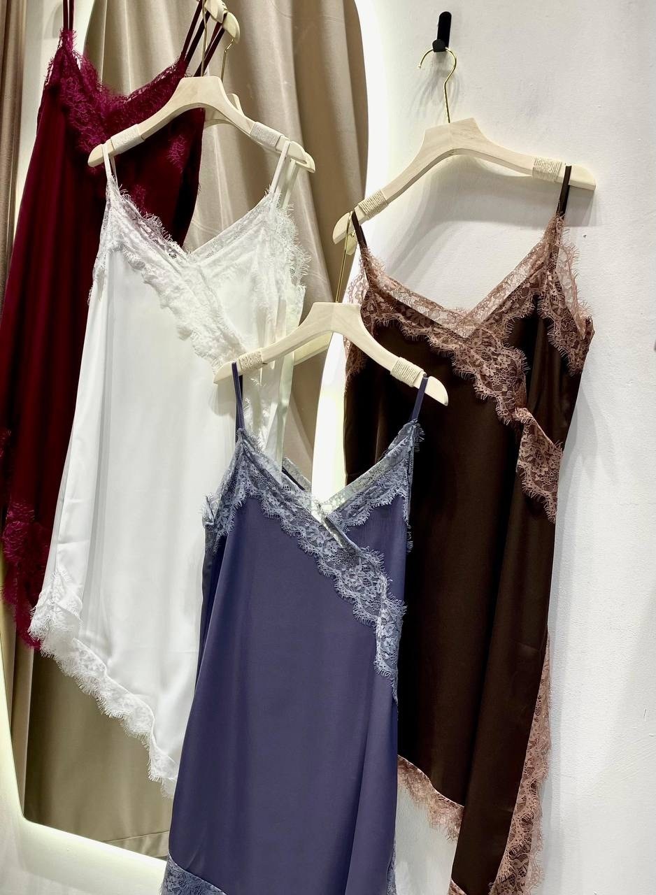 женское шелковое платье,шелковое платье комбинация короткое,атласное платье,топ шелковый с кружевом