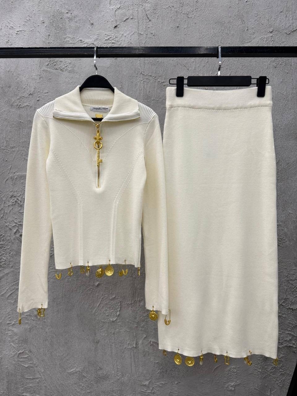 костюм женский с юбкой трикотажный best mood 255200880,костюм женский,трикотажный костюм,костюм вязанный кашемир,костюм трикотажный с юбкой emberens 250463878