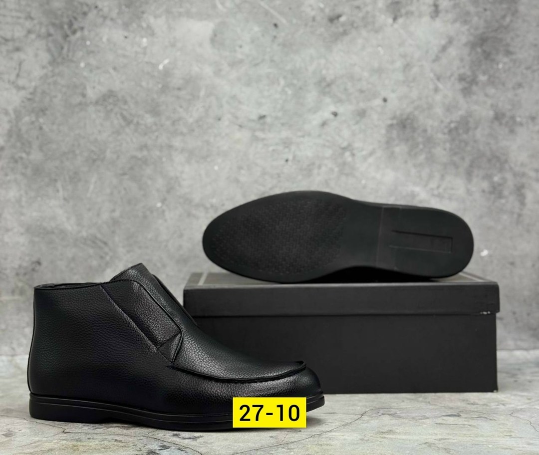 ,мужская  дербент,ботинки мужские,мужская ,лоферы лоро пиано черные кожаные