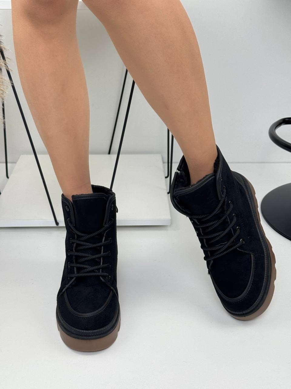 зимние короткие ботинки замшевые кабlook,зимние ботинки женские,зимние ботинки замшевые угги высокие на платформе obba,,ботинки женские зимние замшевые