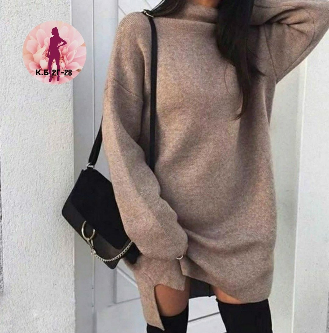 платье свитер теплое,вязаное платье свитер,теплое платье свитер повседневное,платье свитер оверсайз,свитер платье