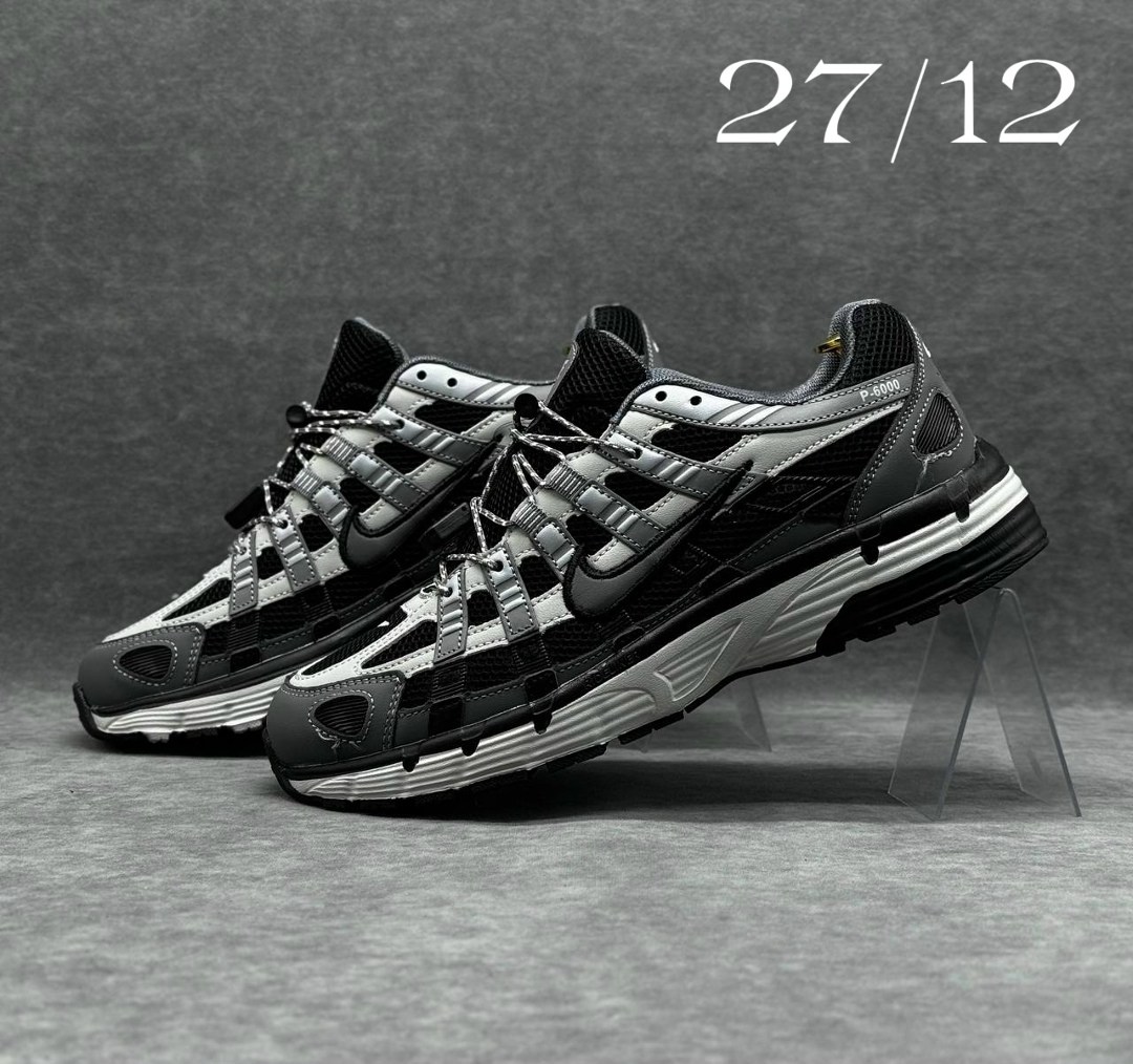 кроссовки nike p-6000,nike кроссовки мужские,кроссовки для бега p-6000 с низким верхом черный серебряный серый nike,мужские кроссовки,кроссовки мужские nike р 6000