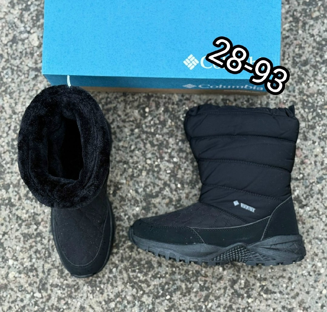 дутики,женские дутики,женские дутики 2235-1 черные,,дутики columbia