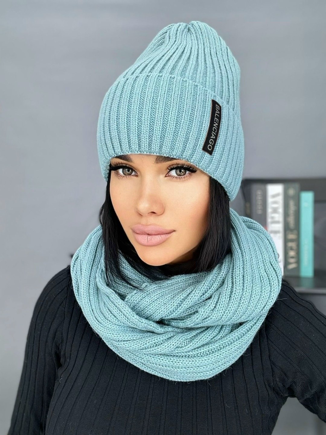 комплект шапка шарф,комплект женский шапка,шапка и снуд,женская шапка,комплект шапки