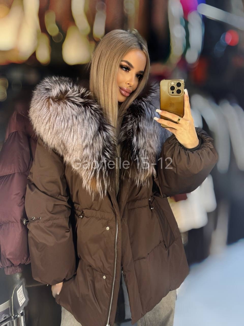 зимний пуховик с натуральным мехом и капюшоном mexrussi,пуховик с мехом,пуховик с натуральным мехом,пуховик женский,пуховик