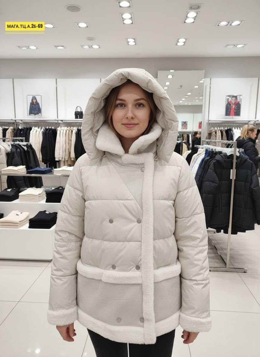 женская зимняя куртка,женская куртка,куртка,женский пуховик,комбинированное пальто