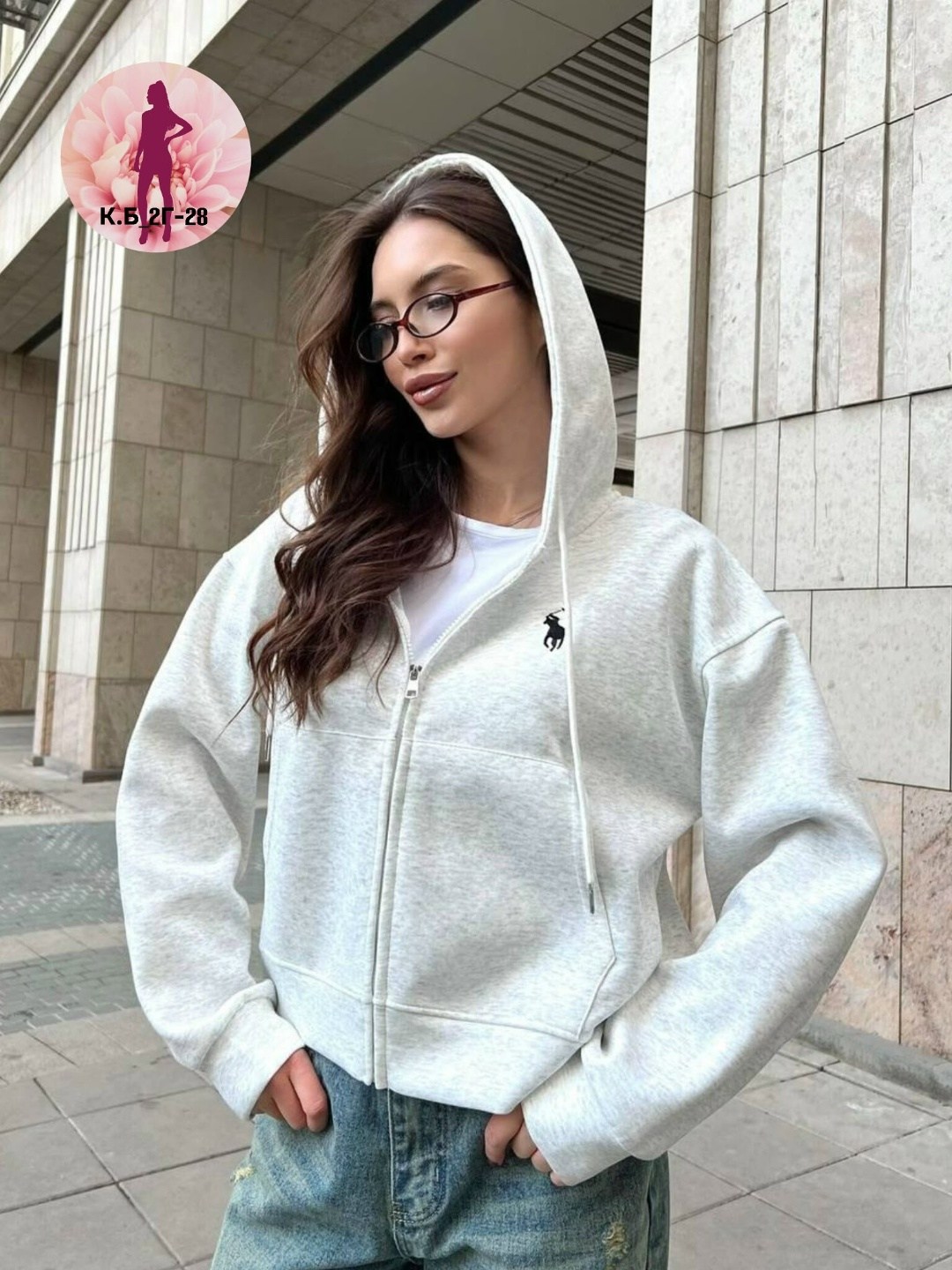 укороченная зип худи на молнии оверсайз,женская кофта,толстовка женская,зип худи кофта на молнии miartland цвет серый,толстовка