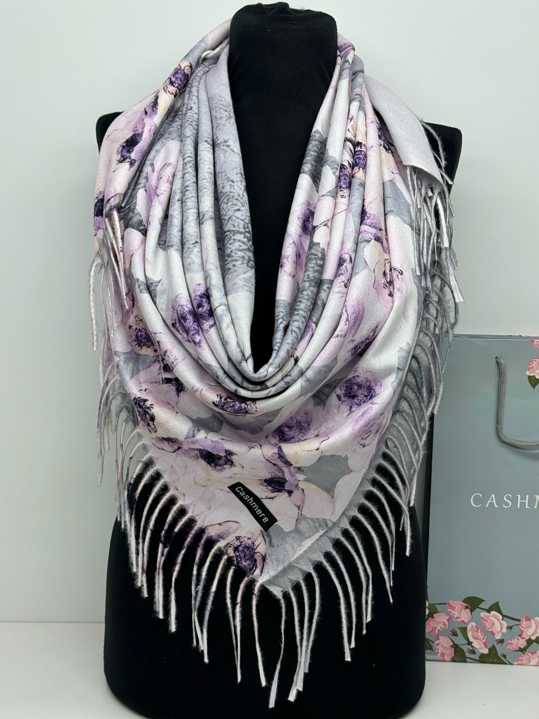 платок теплый двухсторонний,кашемировый платок,платки теплые,палантин женские,платки двусторонняя