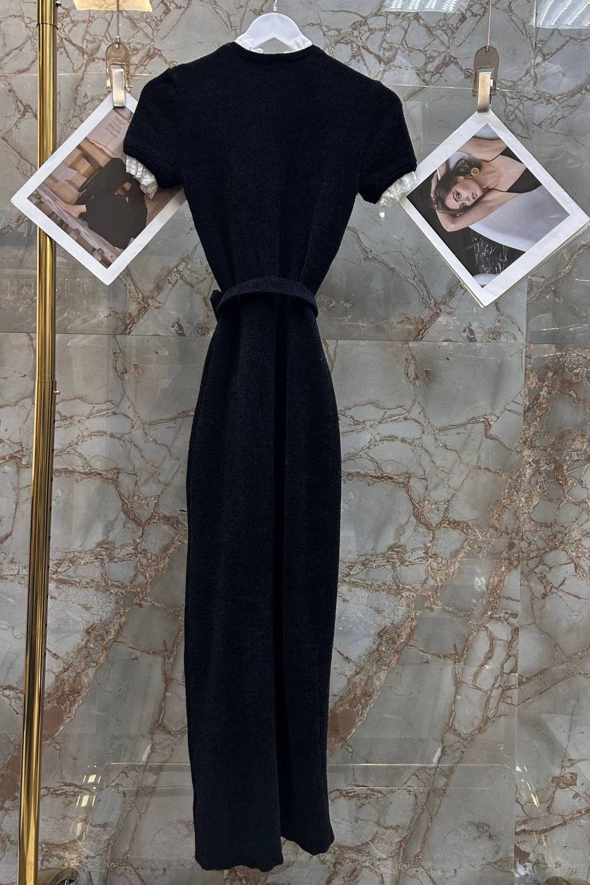 модное платье,трикотажное платье,платье,платье с пуговицами,платье трикотажное с золотыми пуговками elia style